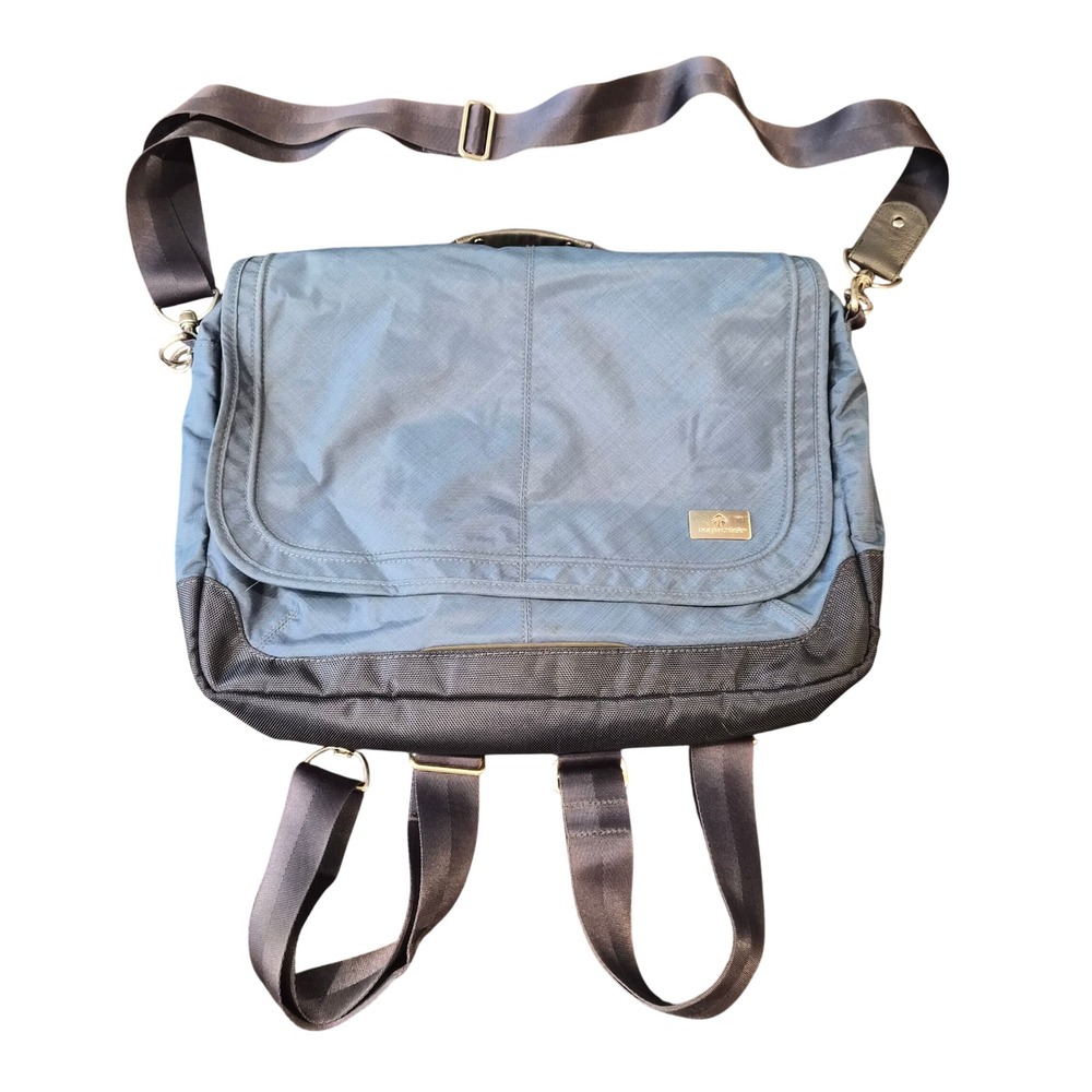 Eagle Creek EC-60320 Blue Convertible Messenger Bag Backpack Laptop Travel Case